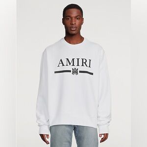 🆕 AMIRI Style Unisex M.A. Bar Logo Sweatshirt 🆕